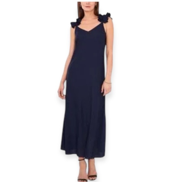 Vince Camuto Women's Shoulder Ruffle Dress - Picture 1 of 3